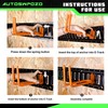 AUTOSwpozo 8-Pack Heavy Duty E-Track Shovel/Tool Hanger, Spades, Rakes, Workshop,