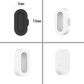 FanTEK 10pcs Anti-dust Plugs for Garmin Fenix 8/7/7S/7X 5/5S/5X Plus/6S 6 6X Silicone Charger Port Protector, Compatible for Garmin Venu 2/Vivoactive 3/4/Instinct 2/Forerunner 935/45S/245/945