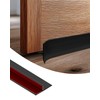 Orghtin T-Shaped Silicone Seal Strip, Black Door Sealer Weather Stripping