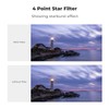 K&F Concept 82mm Star Filter Kit, 4 Points 6 Points