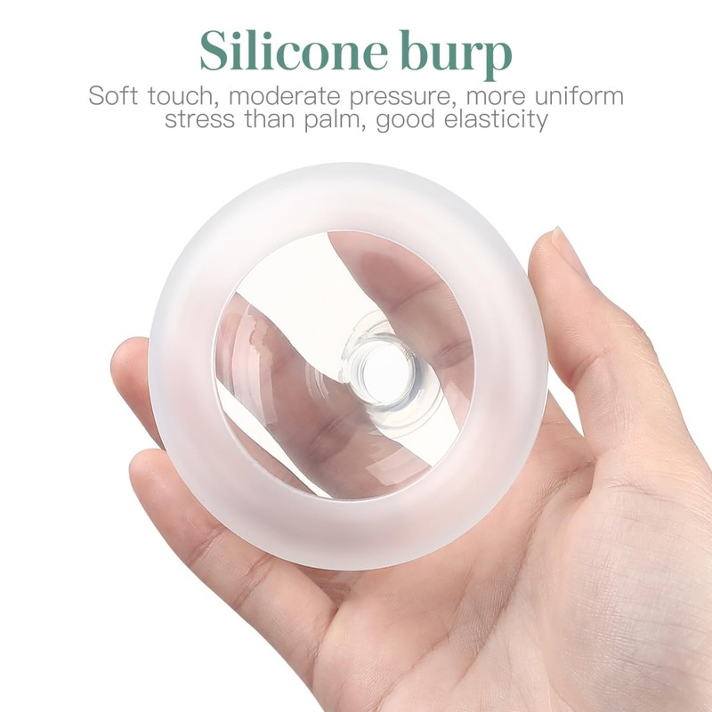 DOITOOL 2PCS Chest Percussion Cup Mucus Removal Device Flutter Valve
