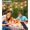 Tenmiro 200FT LED Outdoor String Lights with Remote, 74+2 Shatterproof