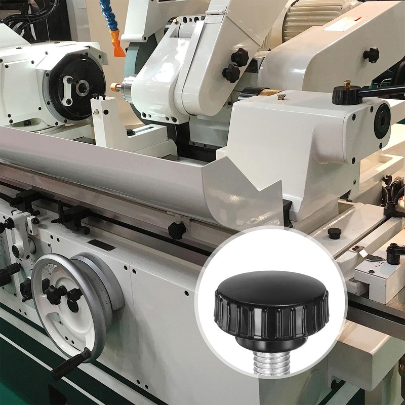sourcing map 4pcs Knurled Clamping Knobs M10 x 20mm Metric