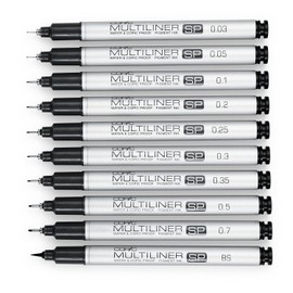 Copic Multiliner SP Black Ink Marker, 0.35 Tip