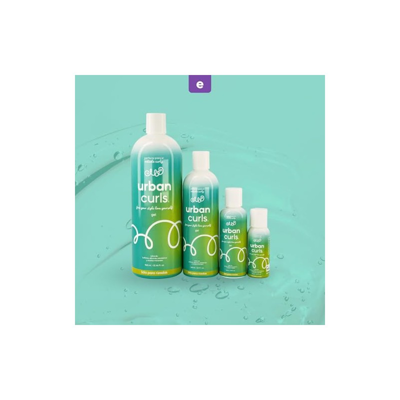 Urban Curls Gel 960 Definir Rizos Fijación Natural Frizz Hidratación