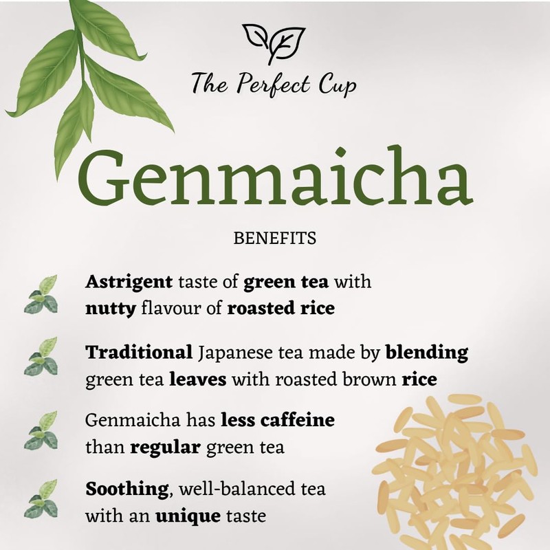 Genmaicha Tea (150g) Premium Style of Japanese Green Tea Loose