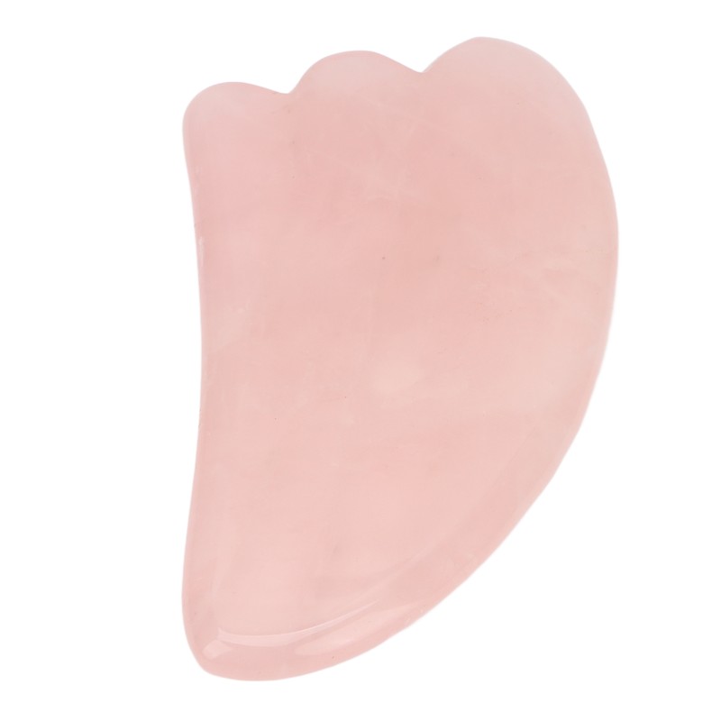 Scrapping Plate Pink Crystal Highly Polished Translucent Gua Sha Board