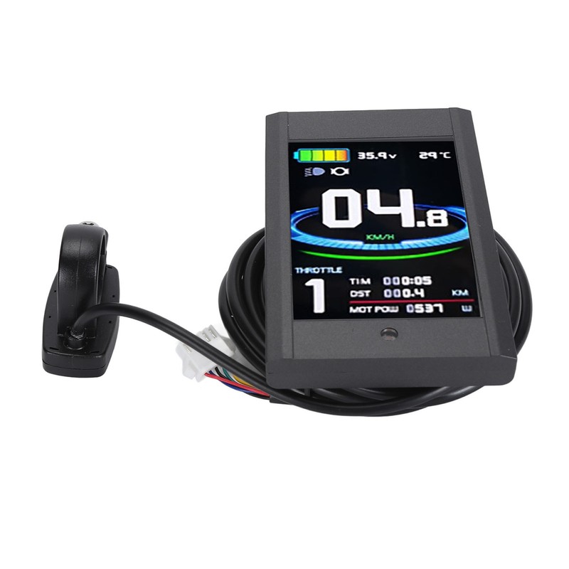 Bike Display Panel Waterproof Colorful Portable 5 Pins 24V 36V
