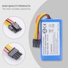DFTIM 3400mAh Vacuum Compatible Battery for AIRROBO P10 Robot Vacuum