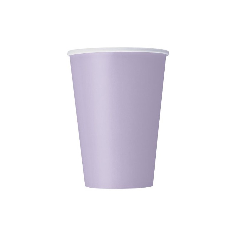 Lavender Solid Paper Cups - 12 oz. (Pack of 10)