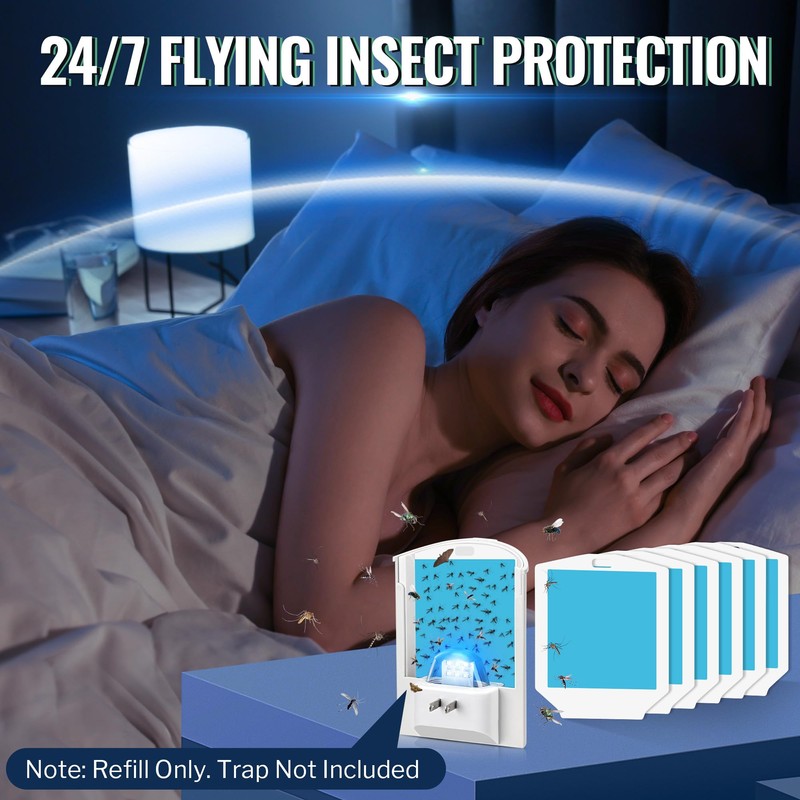 Qualirey 20 Pack Flying Insect Trap Refill, Compatible with osvdo