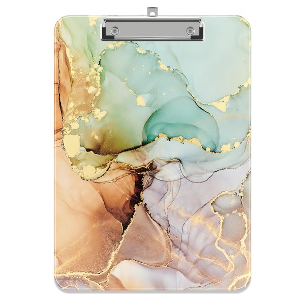 Piasoenc Plastic Clipboard, Cute Decorative Clipboards, 31.5 x 22.5 cm,