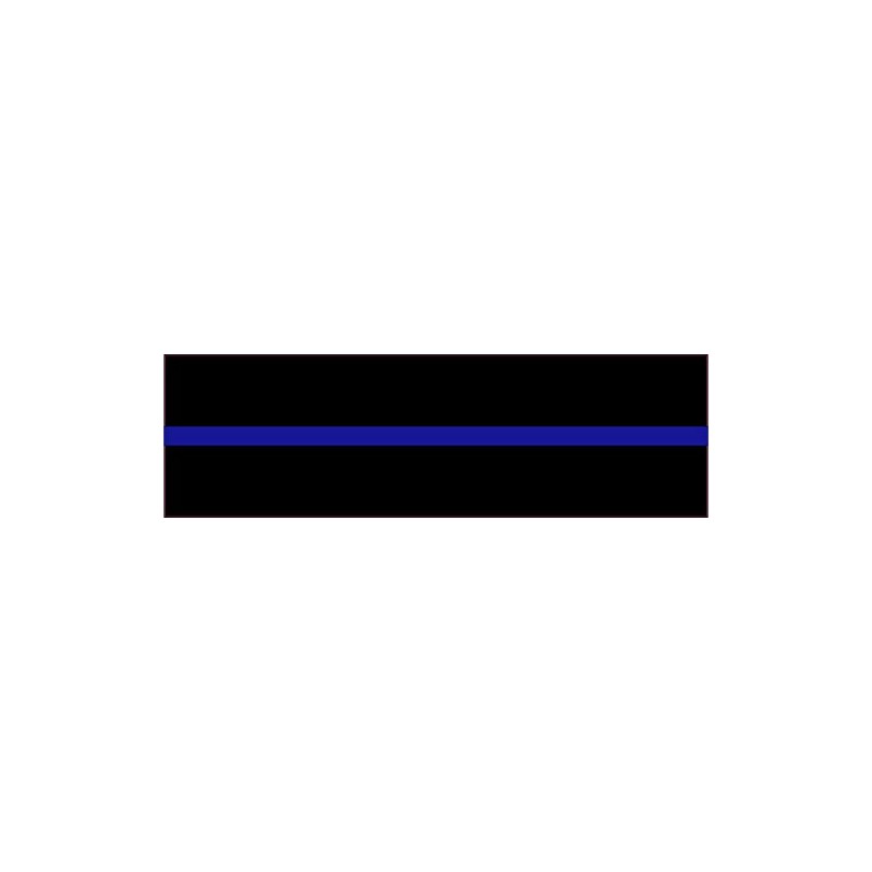 StickerTalk Thin Blue Line Flag Vinyl Sticker, 10 inches by