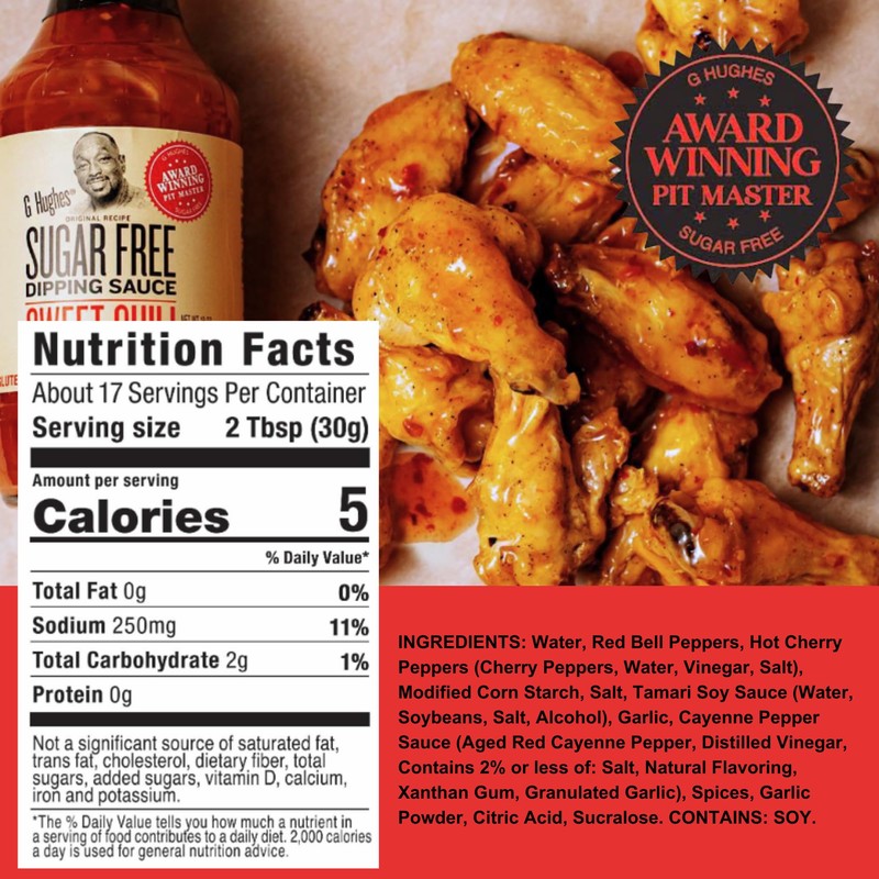 G Hughes Sugar Free, Sweet Chili Sauce - Gluten Free