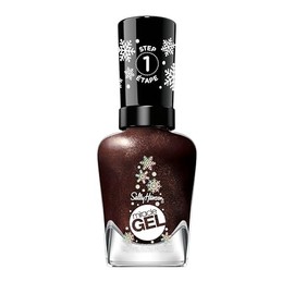 Sally Hansen Miracle Gel™, Hot Cocoa Cuddles, Long Lasting, Gel-Like Formula, No UV Lamp Needed, Brown Glitter Nail Polish