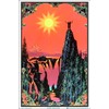 Garden of Eden Blacklight Poster - Flocked - 23" x