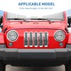 PDKLIN for Jeep JK Front Grille Inserts & Headlight Cover