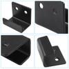 Black Tile Wall Mount Bracket, 8 Pcs, Inner Width 25mm