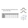 UPEYXDQR M5 Stainless Steel Bimini Top Hardware, 15Pcs Pad Eye