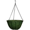 Pound Veg Jute Hanging Basket Flat Liner - Green (14-Inch)