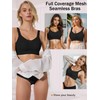 FIGKICKSEN Front Closure Bras for Women Wireless Support Push Up