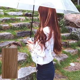 Ash Khaki Wave Hair Extensions Atmospheric Wave Perm Hairpiece (WFHVCFO) / 에쉬카키웨이브붙임머리 분위기있는 웨이브펌헤어피스 (WFHVCFO)