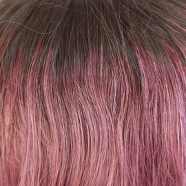 Priscilla CTA-693 All Wig, Grade, Ruffled Curl Midi, Heat Resistant, CTDP, Dark Plum