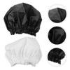 TOVINANNA 2pcs Elastic Shower Caps Hair Bonnets for Women for