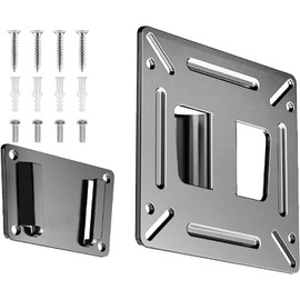 14-27 inch monitor wall bracket - Ultra slim fixed monitor wall mount compatible with most 14-27 inch LED/LCD/OLED/Plasma TVs - supports VESA 100x100mm - holds up to 30lbs - ideal TV wall bracket
