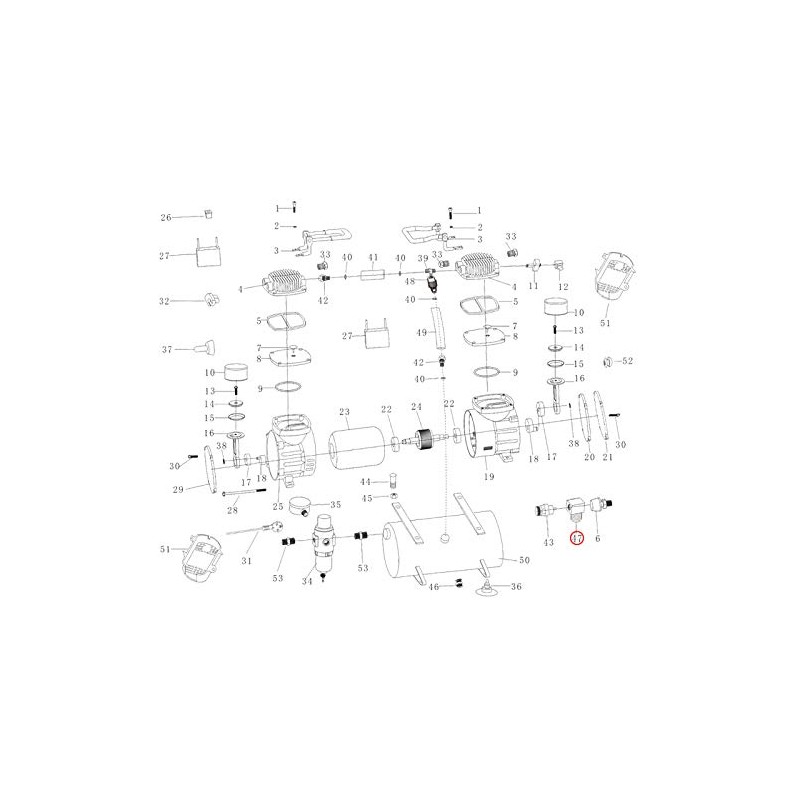 Airbrush T-Piece Compressor AS196 / AS196A / AS189