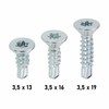 Drilling Screw with Countersunk Head Galvanised TX, DIN 7504 (3.5