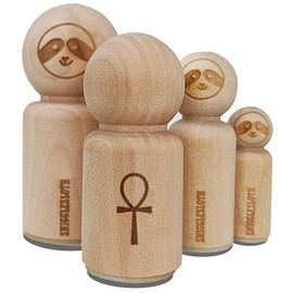 Coptic Cross Ankh Egyptian Hieroglyphic Rubber Stamp for Stamping Crafting Planners - 1 Inch Medium