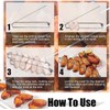 MIXNEX Stainless-Steel Chicken Wing Grill Rail – 11.8″ Skewer-Style BBQ