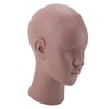 Female Bald Head Mannequin PVC Soft Rubber Human Skin Texture
