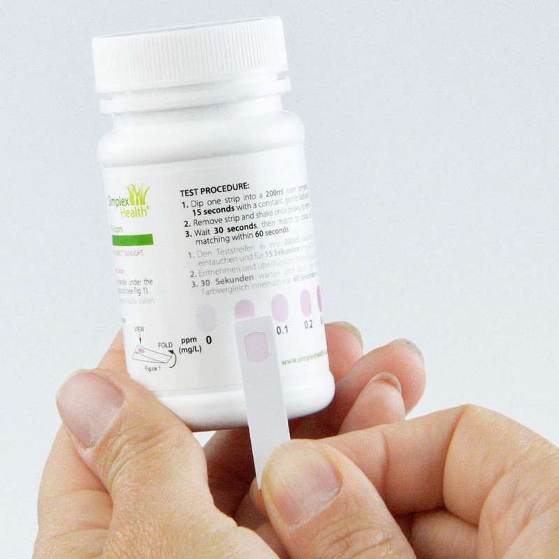 SimplexHealth Copper Check - Water Testing Strips (25 Strips)