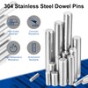 sourcing map 50Pcs 4mm x 40mm Dowel Pins 304 Stainless