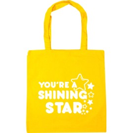 Hippowarehouse You're a shining star Tote Shopping Gym Beach Bag 42cm x38cm, 10 litres