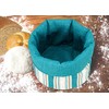 Lashuma Universal Folding Storage Basket Country Style Bread Basket Blue
