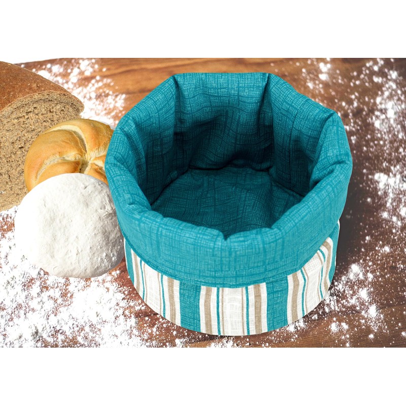 Lashuma Universal Folding Storage Basket Country Style Bread Basket Blue