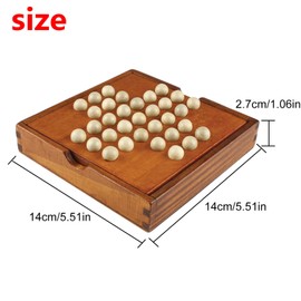 Andux Zone Solitaire Board Wooden Single Player Game DLZSQ-01