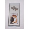 Unbranded NEW 2x3 Wedding Picture Frame w/2 Silver Hearts Bride