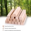 10 Pack Unfinished Basswood Carving Blocks, Soft Solid Wooden Blocks,