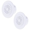 FOCMKEAS 2Pcs Round Air Vent, Adjustable PP Vent Cover, Opening