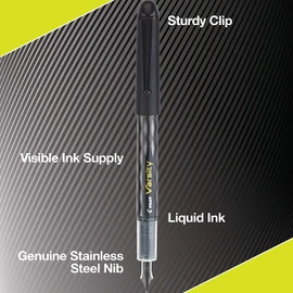 PILOT Varsity Disposable Fountain Pens, Blue Ink, Medium Point, Pack of 6