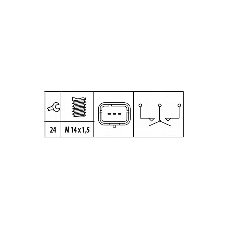 HELLA 6ZF 181 612-071 Switch, reverse light - 12V -
