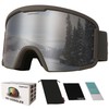 OUTDOOR SPARTA Adult Ski Goggles (9. Grey Frame, Full Lens