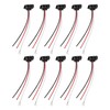 Newnessai 10 Pcs 3-Pin Trailer Light Connector, 3 Wires Pigtail
