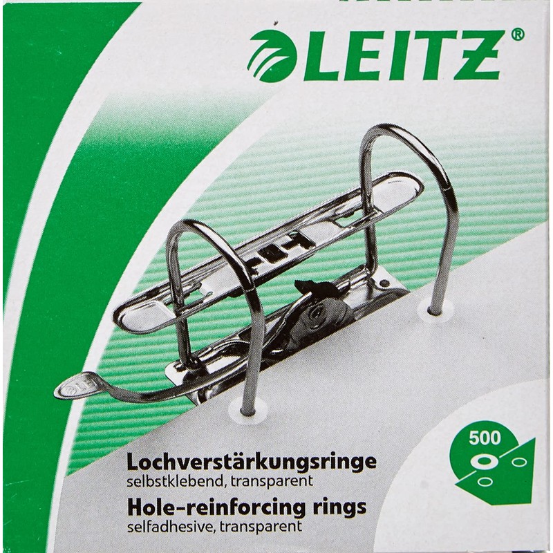 Hole Reinforcers Label Pack of 500, Leitz 1706