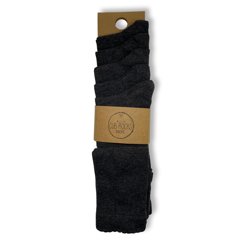 5pk Girls Bamboo (Viscose) Knee High Socks! Grey, UK Size