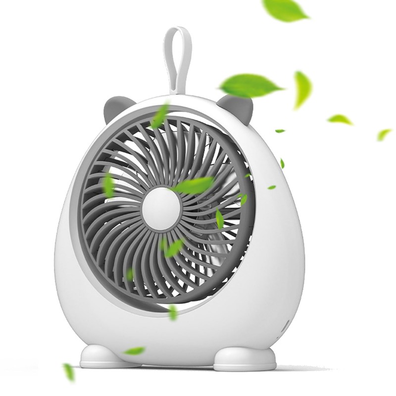 Cat Ear Desk Fan for Student Two Levels Adjustable Large